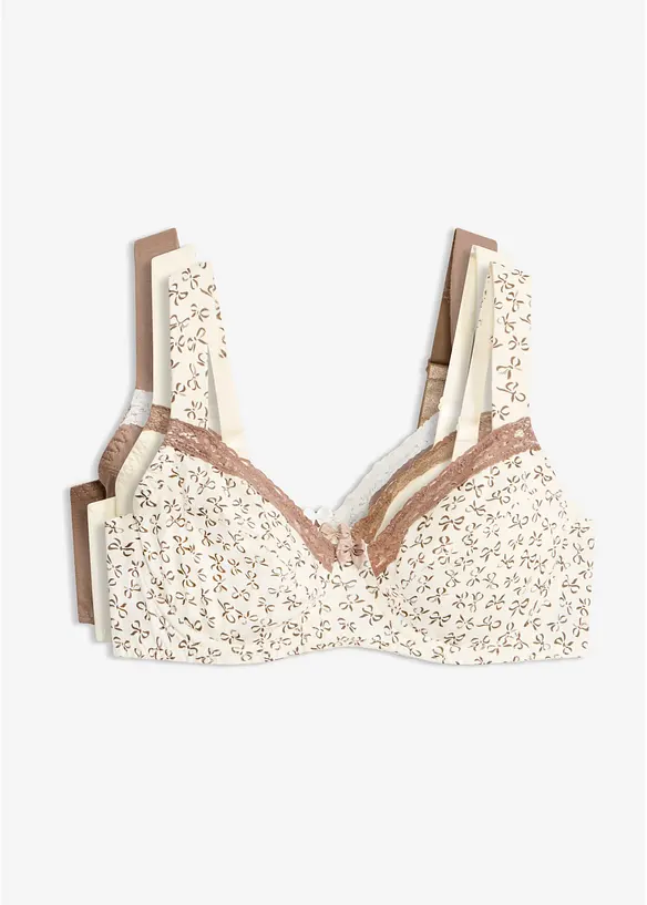 Reggiseno con ferretto e cotone biologico (pacco da 3), bonprix
