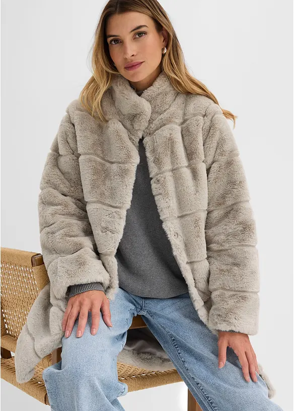 Cappotto in pelliccia ecologica, bonprix