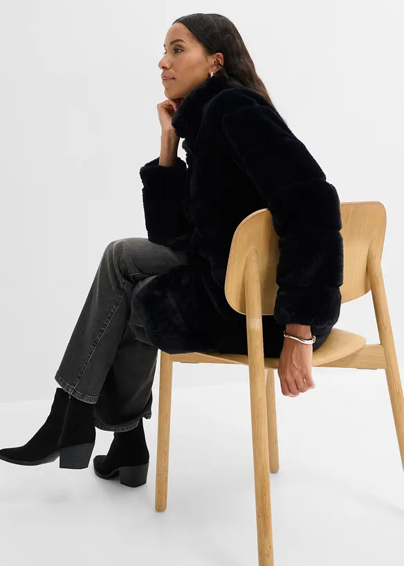 Cappotto in pelliccia ecologica, bonprix