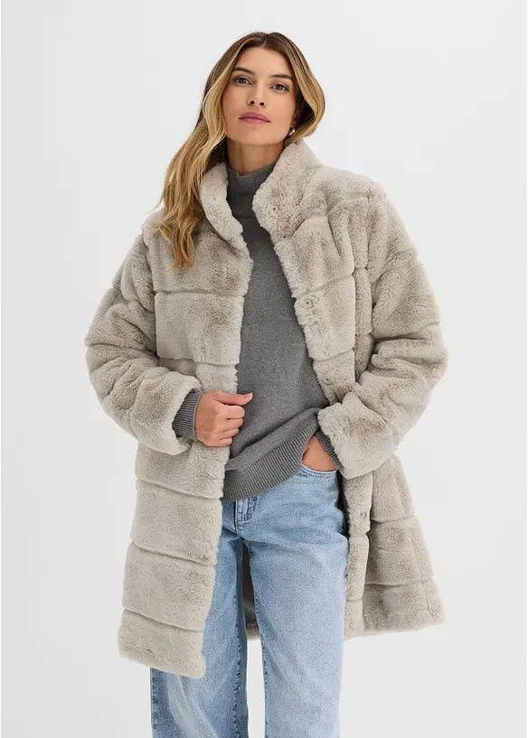 Cappotto in pelliccia ecologica, bonprix