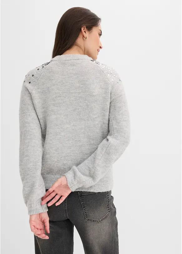 Maglione con paillettes colorate, bonprix