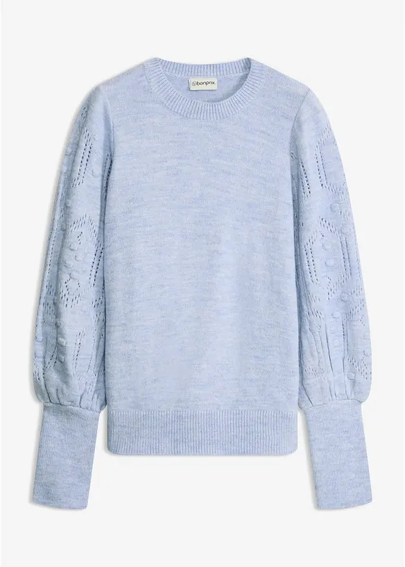 Maglione con motivo traforato, bonprix