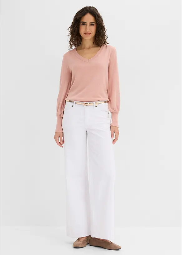 Maglione in filato fine misto viscosa, bonprix