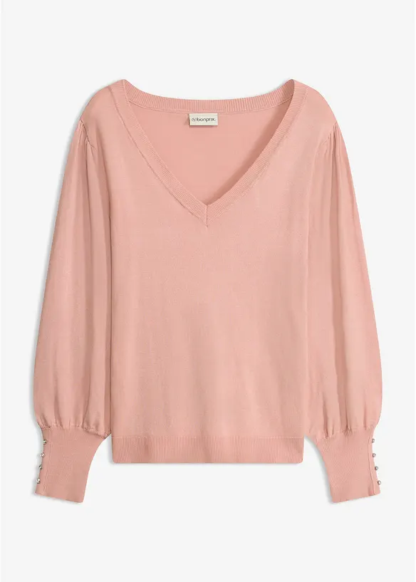 Maglione in filato fine misto viscosa, bonprix