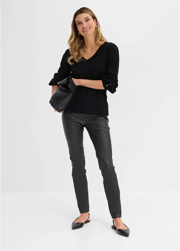 Maglione in filato fine misto viscosa, bonprix