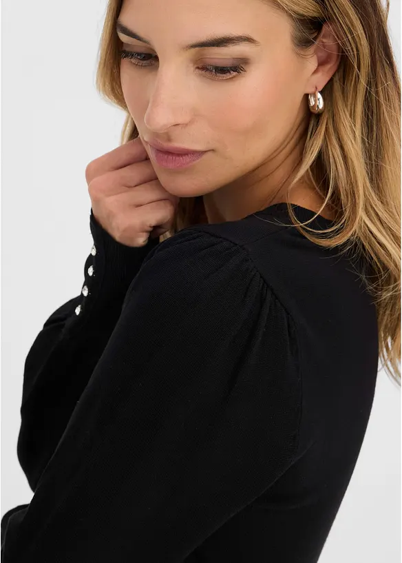 Maglione in filato fine misto viscosa, bonprix