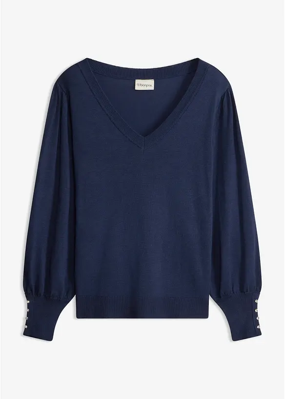 Maglione in filato fine misto viscosa, bonprix