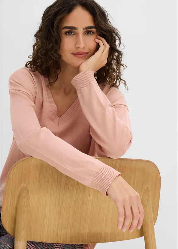 Maglione oversize in misto viscosa, bonprix
