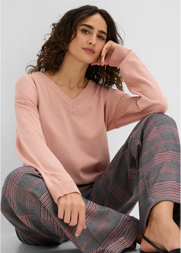 Maglione oversize in misto viscosa, bonprix
