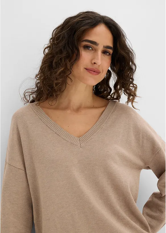 Maglione oversize in misto viscosa, bonprix