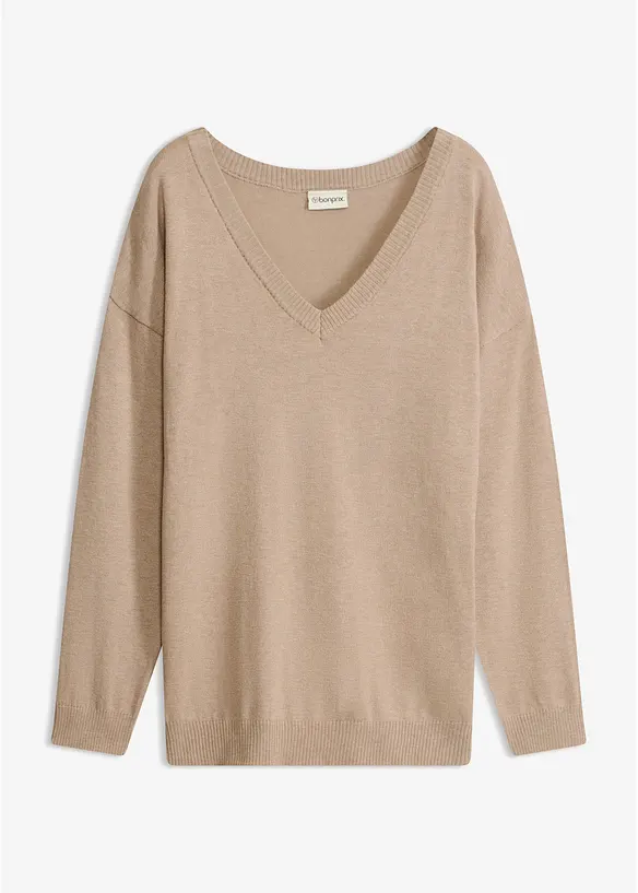 Maglione oversize in misto viscosa, bonprix