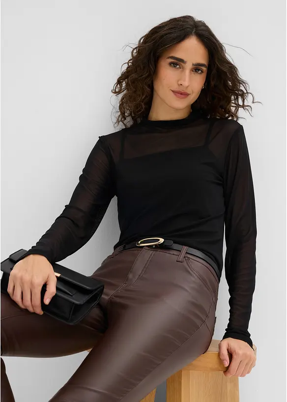 Pantaloni elasticizzati in misto viscosa, bonprix