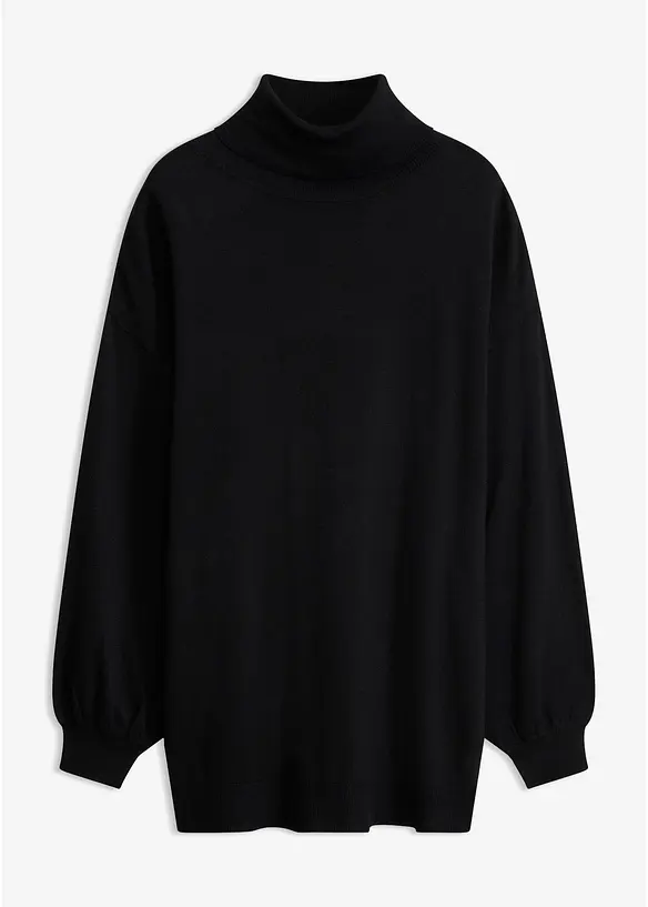 Maglione a collo alto in misto viscosa, bonprix