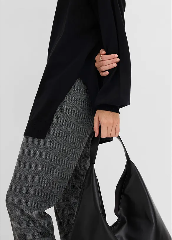 Maglione a collo alto in misto viscosa, bonprix