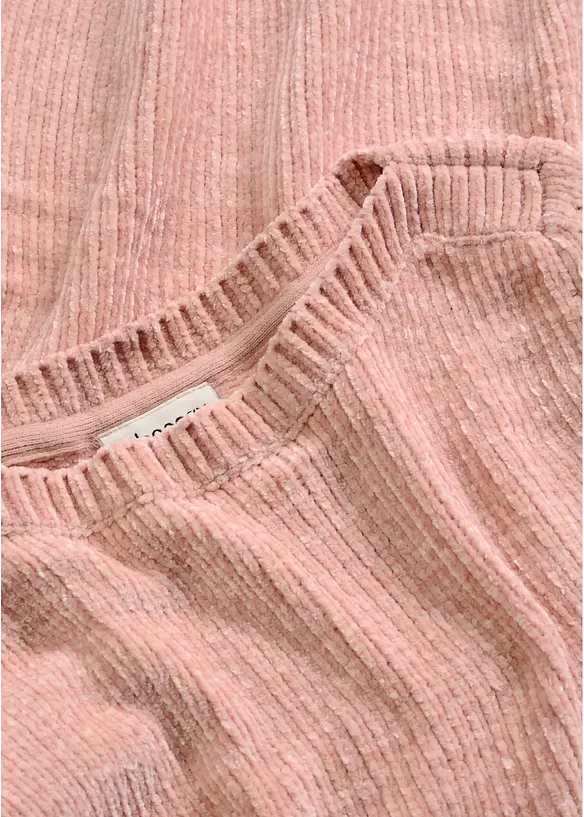 Maglione lungo in ciniglia, bonprix