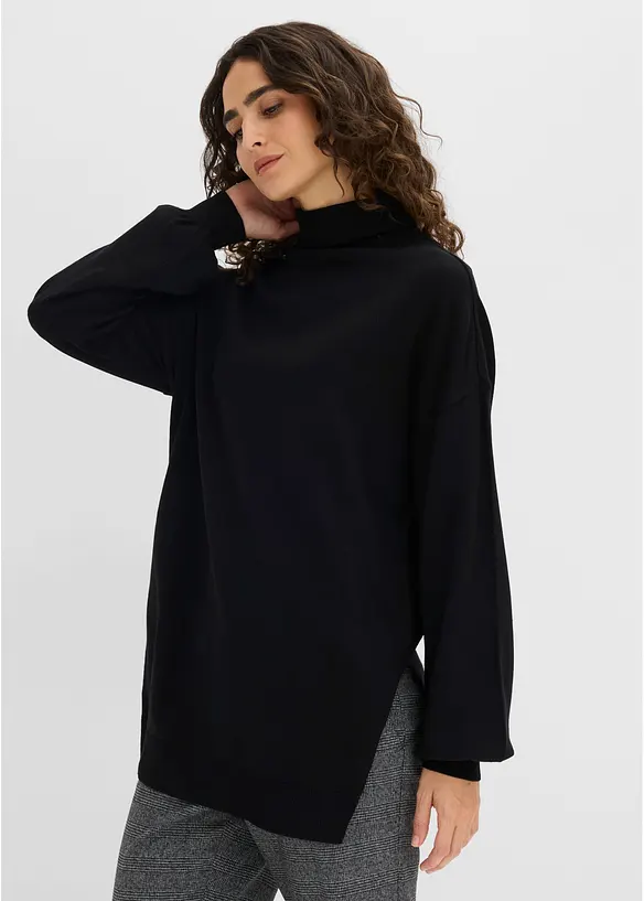 Maglione a collo alto in misto viscosa, bonprix