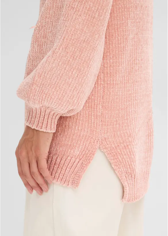 Maglione lungo in ciniglia, bonprix