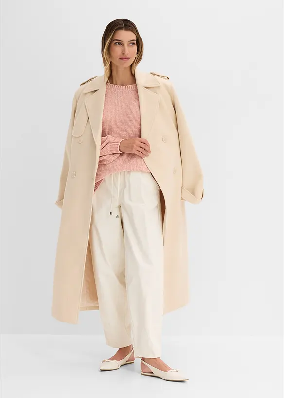 Maglione lungo in ciniglia, bonprix
