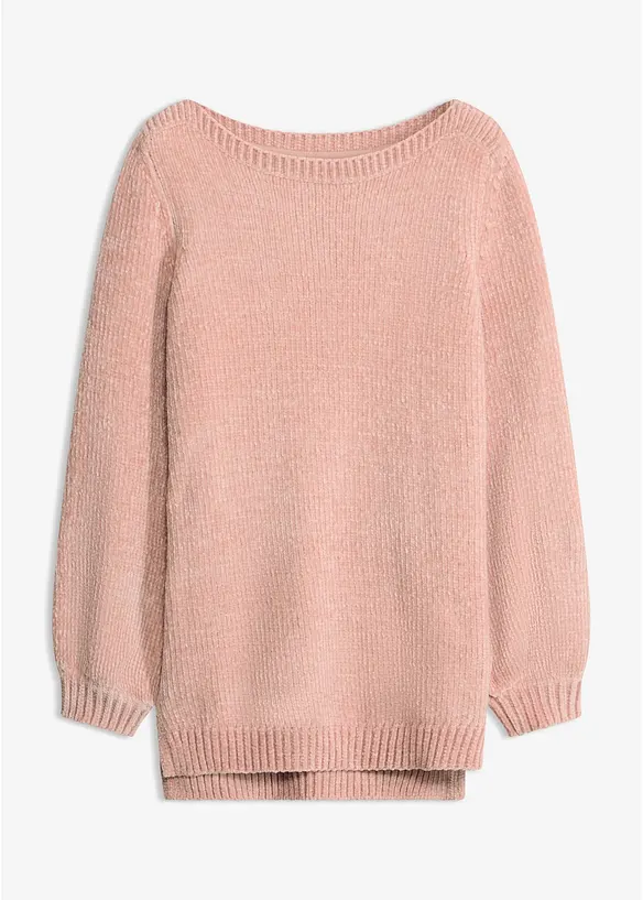 Maglione lungo in ciniglia, bonprix