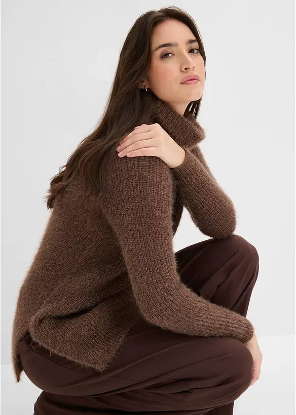 Maglione oversize a collo alto, bonprix