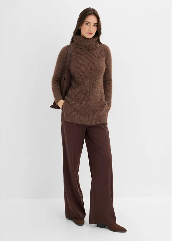 Maglione oversize a collo alto, bonprix