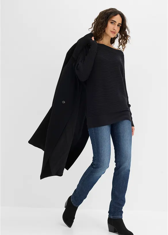 Maglione in filato fine misto viscosa, bonprix