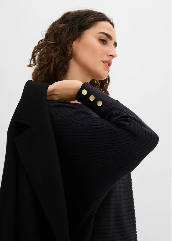 Maglione in filato fine misto viscosa, bonprix