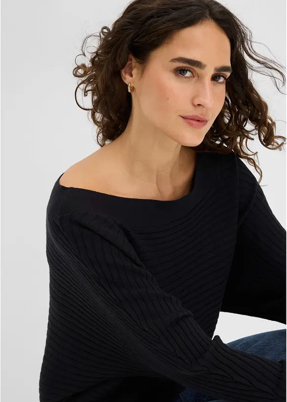 Maglione in filato fine misto viscosa, bonprix