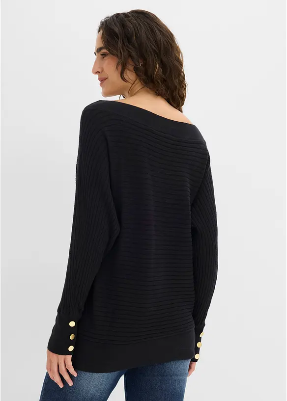 Maglione in filato fine misto viscosa, bonprix