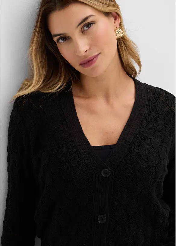 Cardigan traforato, bonprix