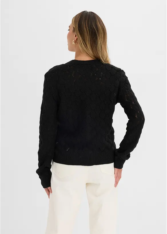 Cardigan traforato, bonprix