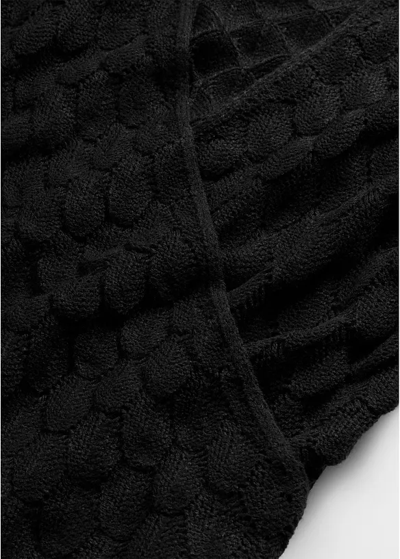 Maglione traforato con effetto a portafoglio, bonprix