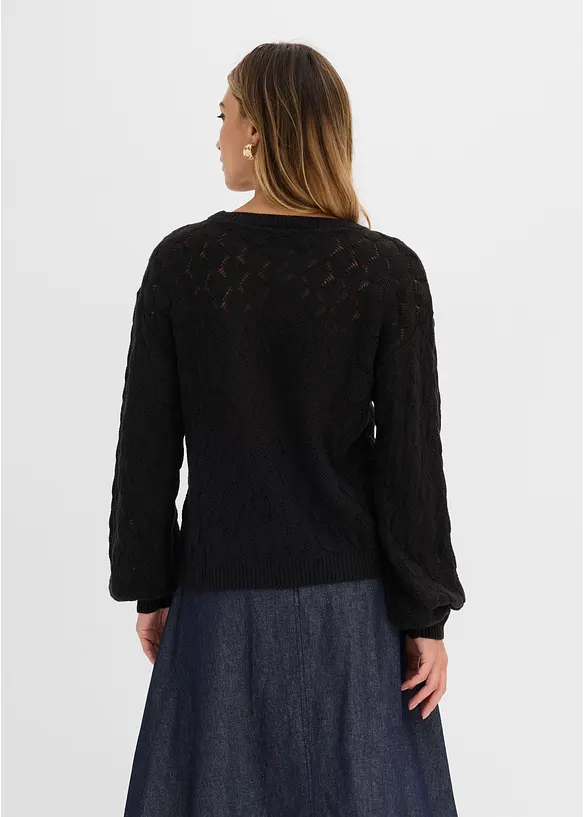 Maglione traforato, bonprix