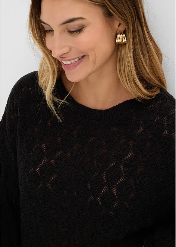 Maglione traforato, bonprix