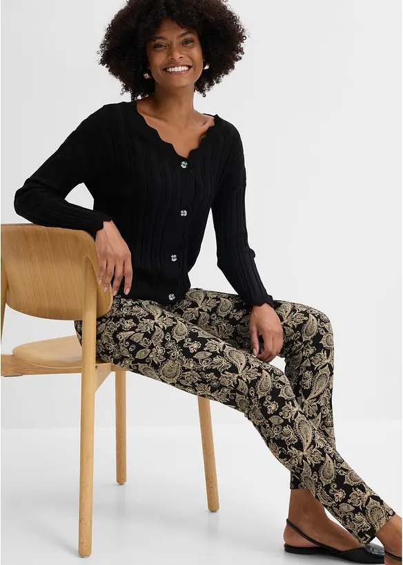 Pantaloni elasticizzati fantasia, bonprix