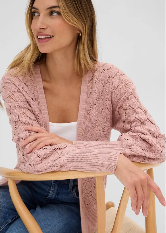 Cardigan traforato, bonprix