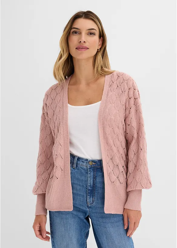 Cardigan traforato, bonprix