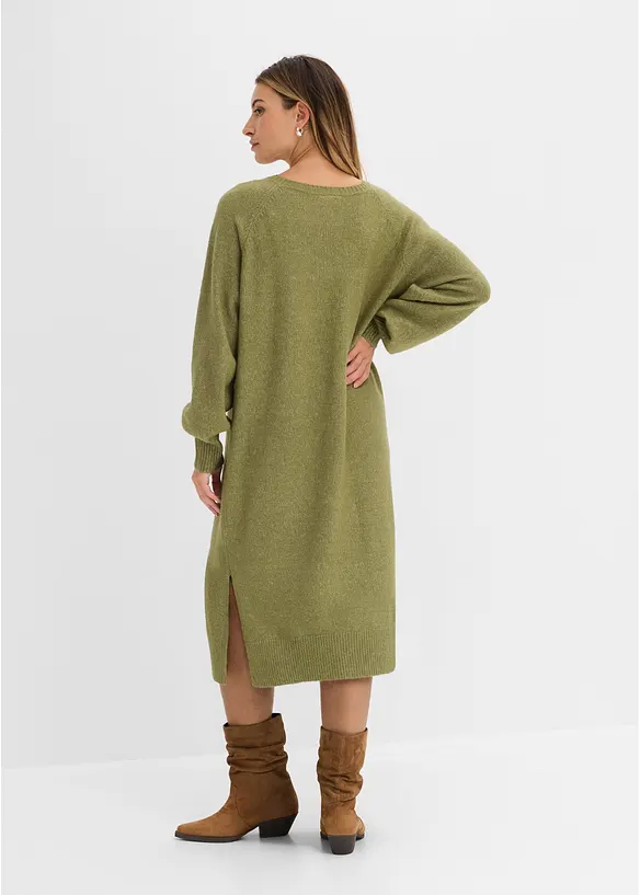 Abito midi oversize in maglia, bonprix