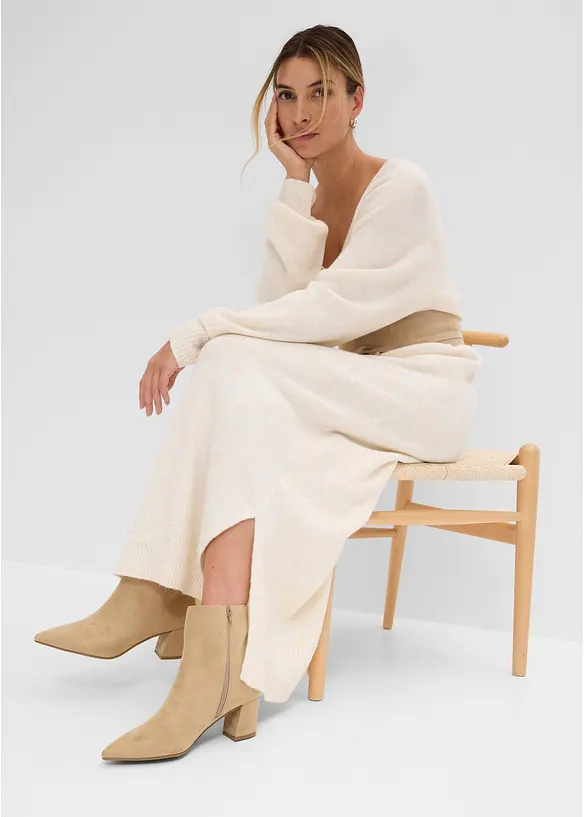 Abito midi oversize in maglia, bonprix