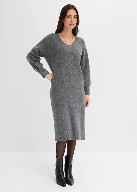 Abito midi oversize in maglia, bonprix