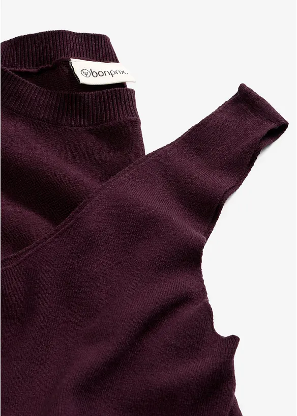 Abito in maglia e maglione abbinato (set 2 pezzi), bonprix