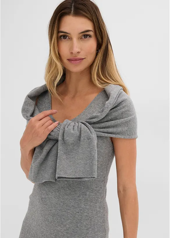 Abito in maglia e maglione abbinato (set 2 pezzi), bonprix
