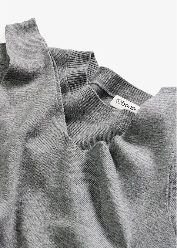 Abito in maglia e maglione abbinato (set 2 pezzi), bonprix