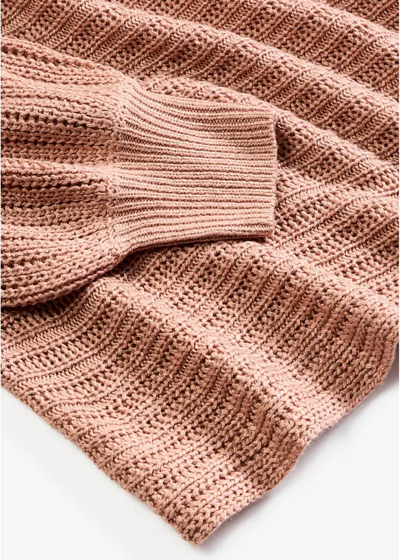 Maglione traforato oversize, bonprix