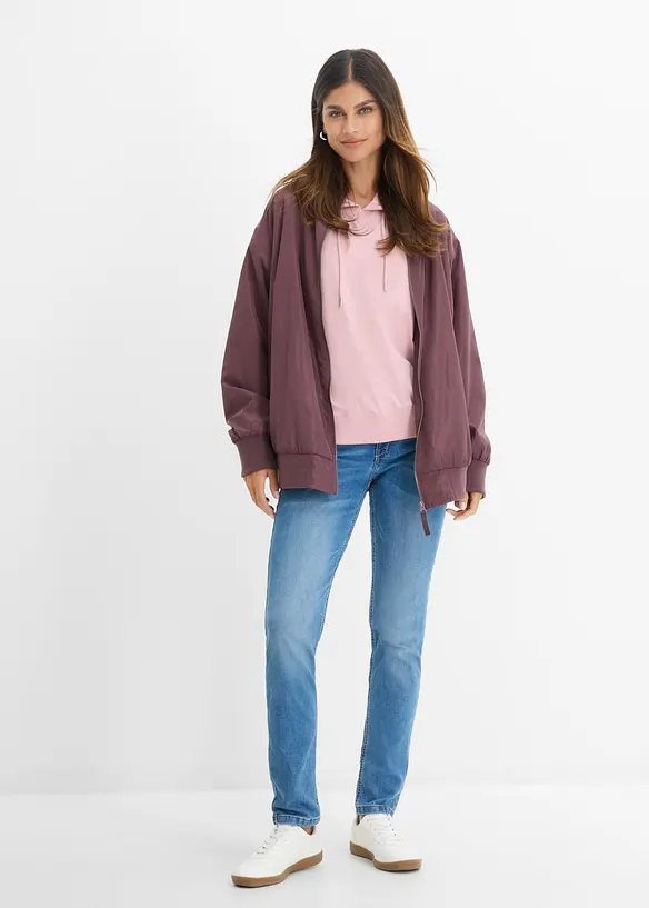 Jeans elasticizzati straight, vita media, bonprix