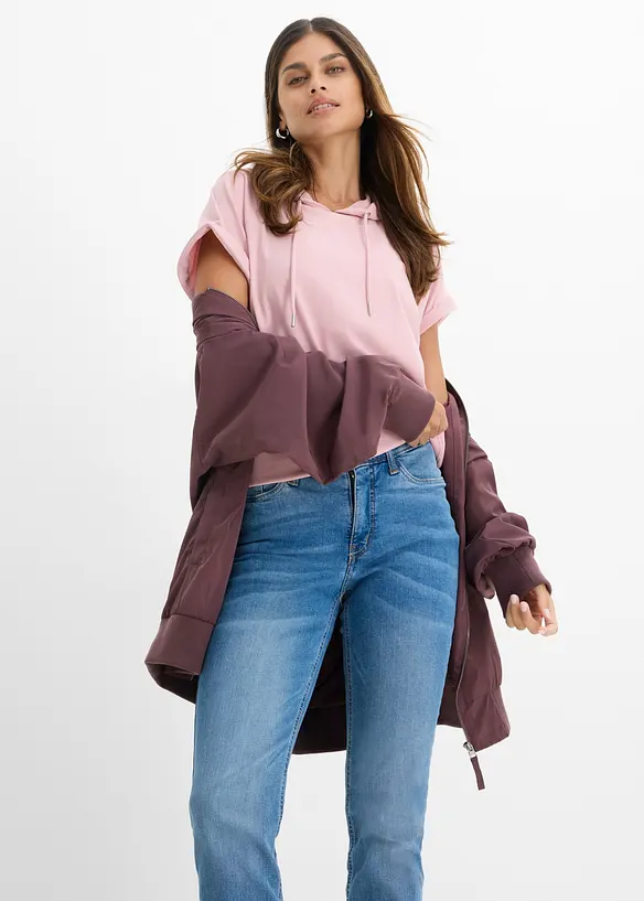 Jeans elasticizzati straight, vita media, bonprix