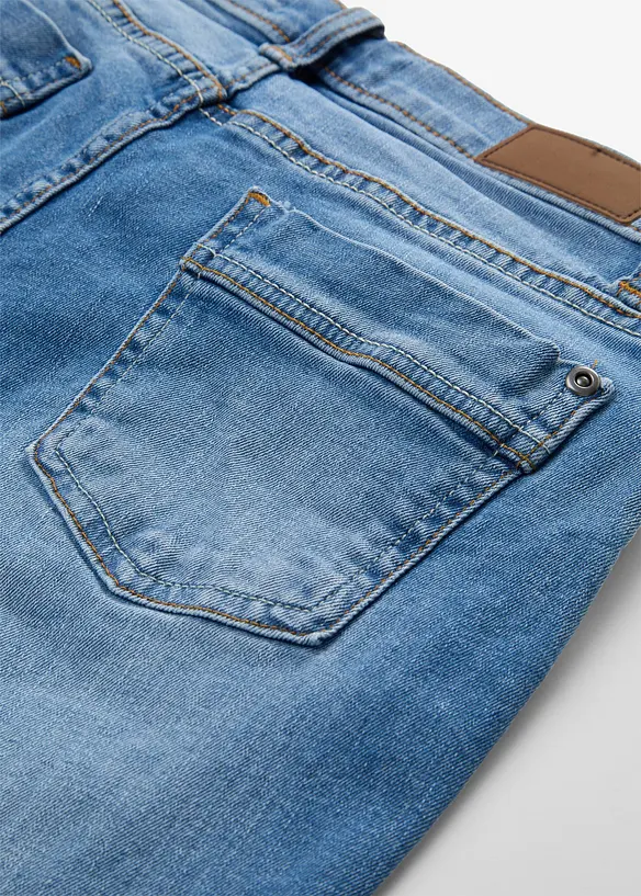 Jeans elasticizzati straight, vita media, bonprix