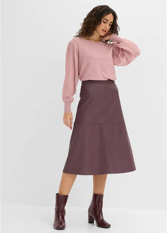 Maglione in filato fine di misto viscosa morbido, bonprix