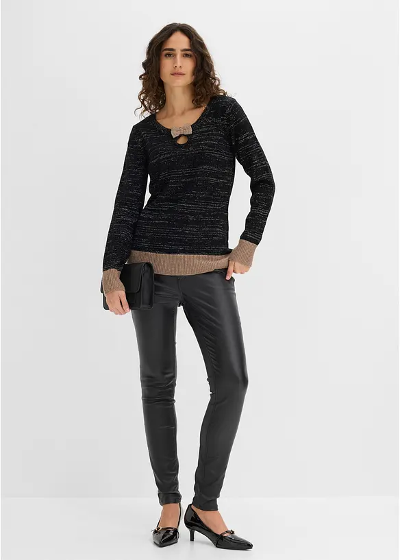 Maglione con fiocco, bonprix