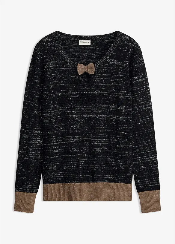 Maglione con fiocco, bonprix